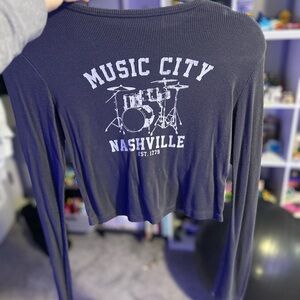 Streetwear Society Gray Long Sleeve Top